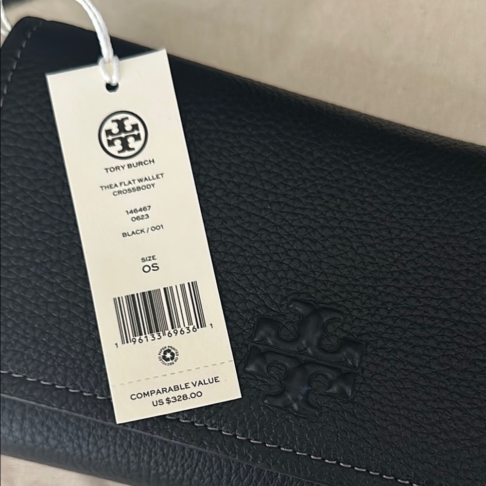 Tory Burch Thea Black Crossbody Bag with Gold Hardware - Picture 6 of 6